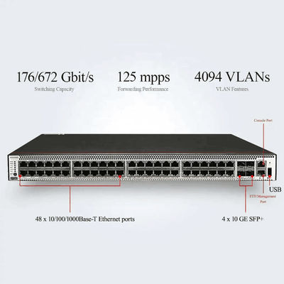 48*10/100/1000BASE-T porty Ethernet i 4*10GE porty SFP PoE Switch z funkcją LACP