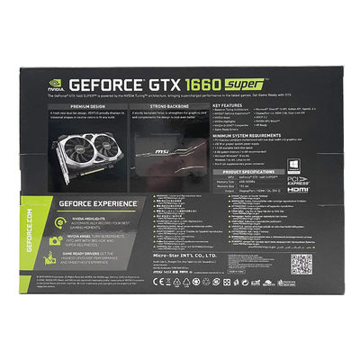 AMD Chipset MSI 1660 Super GPU Card 6GB Graficzne karty wideo 192 bit